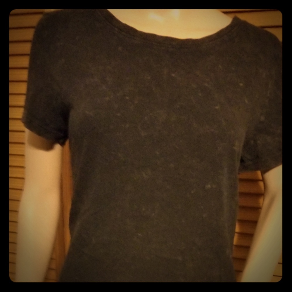 Heather black t-shirt dress